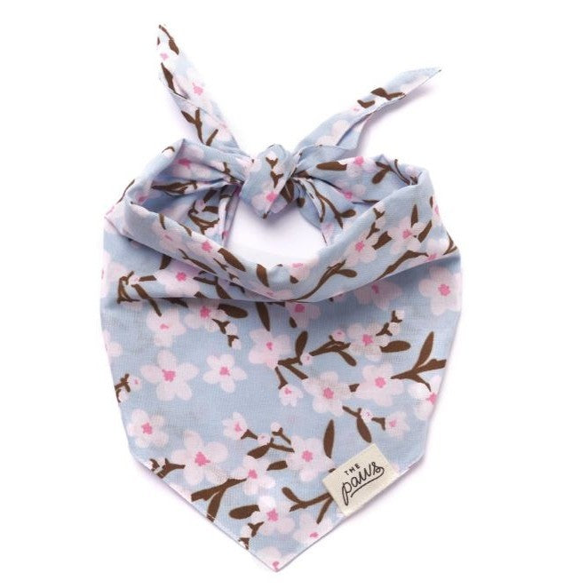 The Paws Cherry Blossom Bandana for Dogs/ Cats *Handmade in Bali* Birthday/ Valentine's Day*