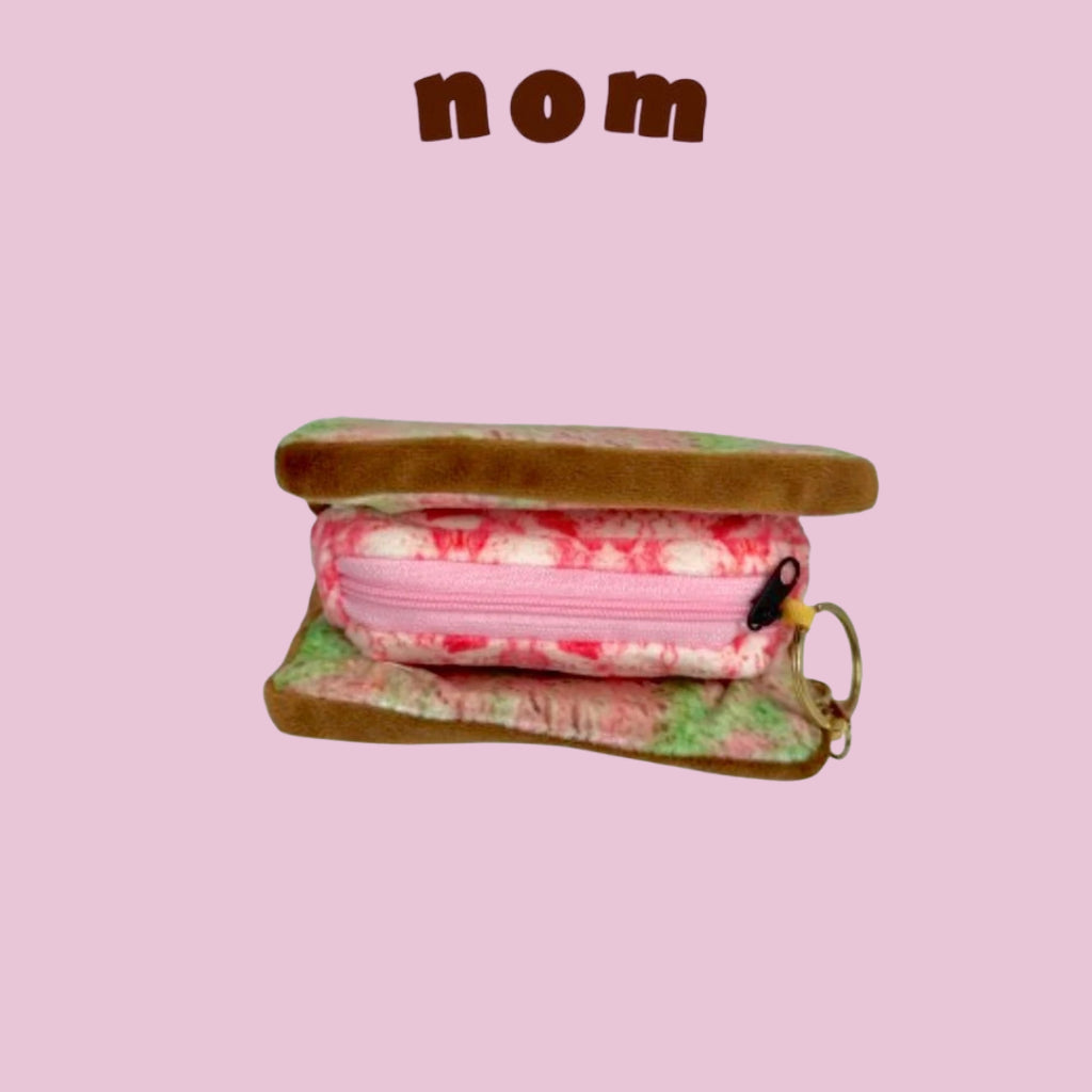 Nom Ice Cream Sandwich Key Pouch