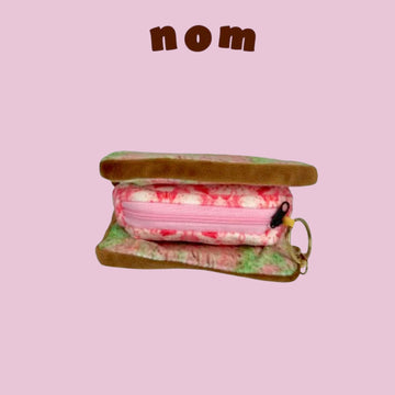 Nom Ice Cream Sandwich Key Pouch