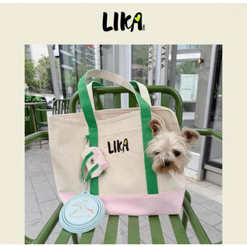 Likapaws Canvas Pet Carrier Poop Bag Holder