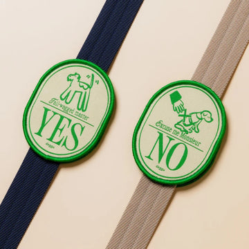 Doggu Pets Yes/No Wappen Patch for Pet Harness and Leash
