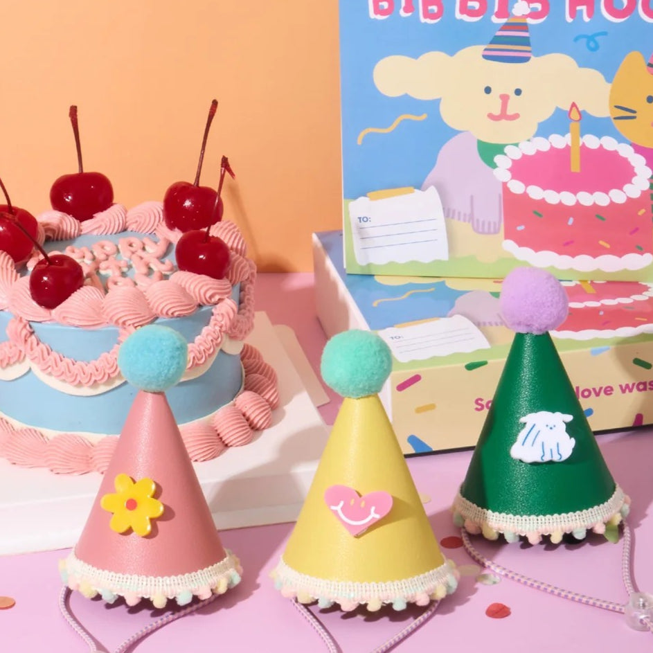 Doggu Pets Vegan Leather Birthday Party Hat Dogs / Cats