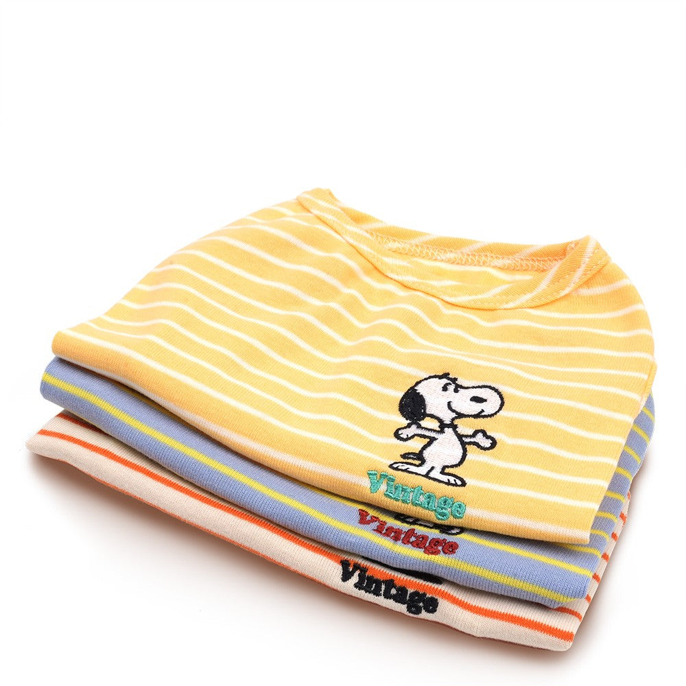 Peanuts Korea Vintage Striped Shirt for Pets