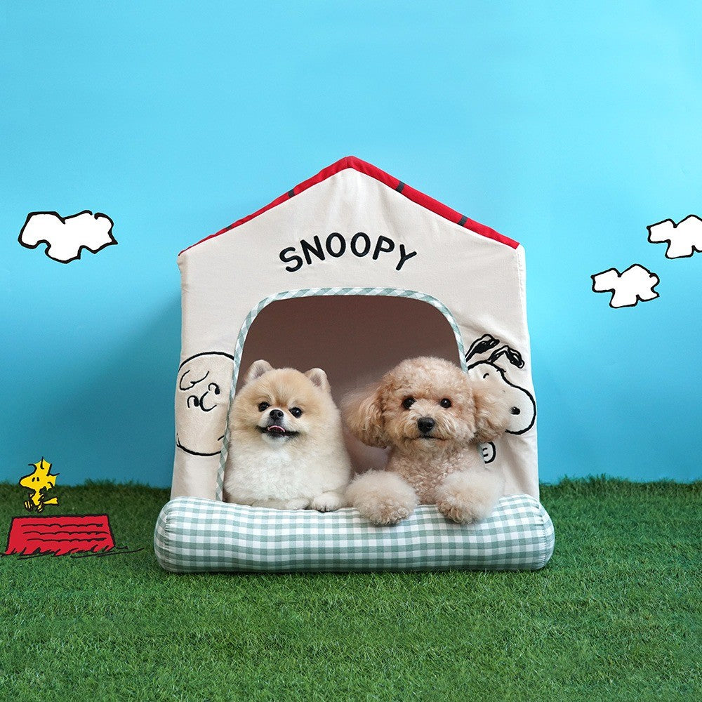 snoopy tent Peanuts Korea Frame House for Pets Aufbewahrungsfrist-Kontoauszüge ist gesetzlich variabel stargazer Maat:M inches long