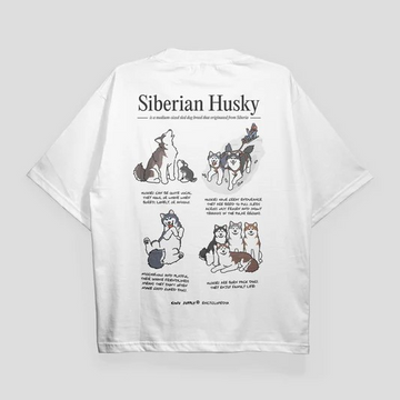 KINU Siberian Husky Encyclopedia T-shirt