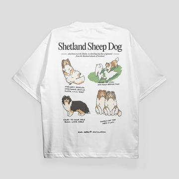 KINU Shetland Sheepdog Encyclopedia T-shirt