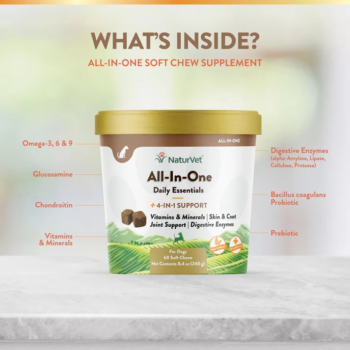 Silversky NaturVet All-In-One (4-IN-1 Support) Soft Chews