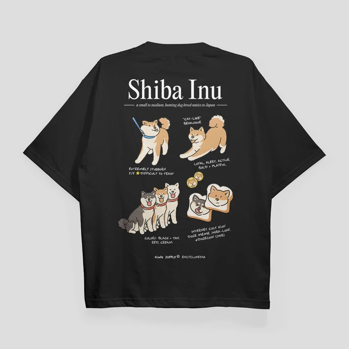 KINU Shiba Inu Encyclopedia T-shirt
